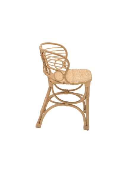 Fauteuil enfant en rotin Gingko Horizon vue de côté