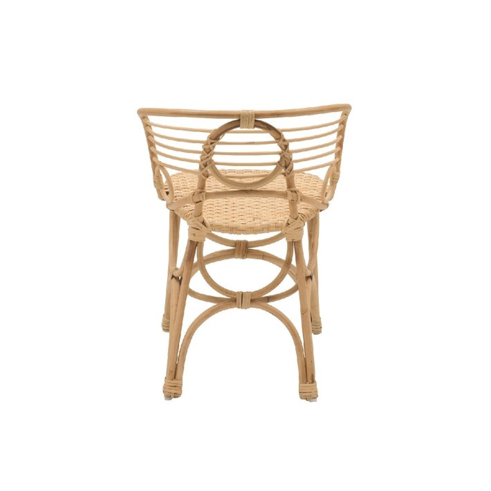 Fauteuil enfant en rotin Gingko Horizon vue de dos