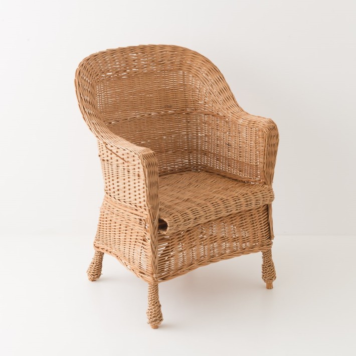 Fauteuil en osier Piroska sans coussin