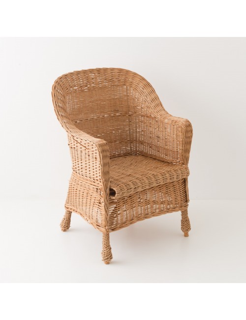 Piroska wicker armchair without cushion