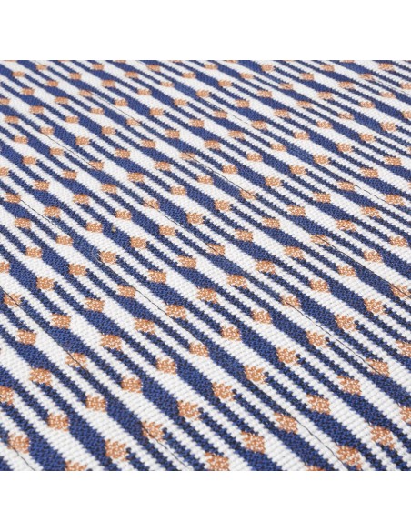 Fauteuil de table en rotin Hublot tissu Marquetry détail motif