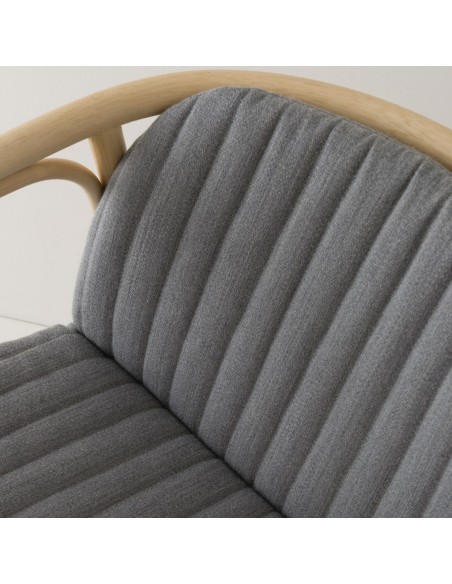 Fauteuil de table en rotin Hublot tissu Mood 1103 détail