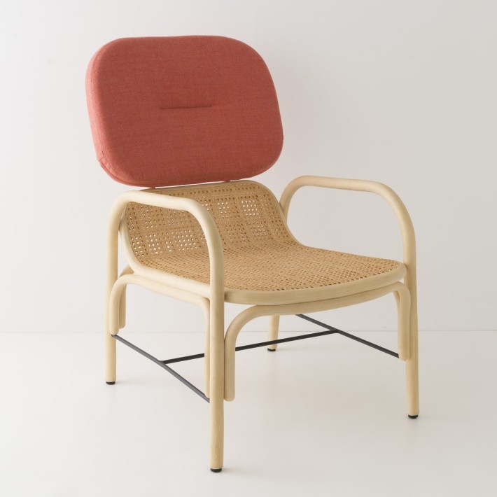 ORCHID EDITION - Fauteuil rotin PLUS 4802 corail