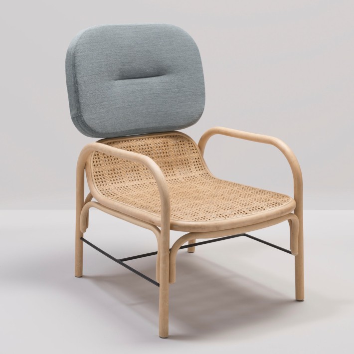 ORCHID EDITION - Fauteuil rotin PLUS gris 66008