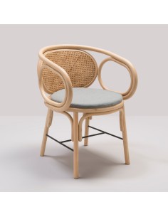 Fauteuil de table CONTOUR coussin tissu nuit Mood 2103