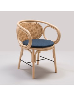 Fauteuil de table CONTOUR coussin tissu nuit Mood 2103