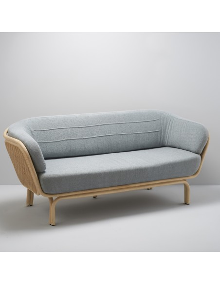 Canapé rotin design BÔA tissu Brema Niagara