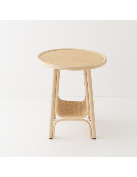 Table basse en rotin pm CORRIDOR vue de face