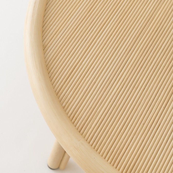 Table basse en rotin pm CORRIDOR détail du plateau