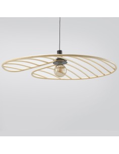 Grande suspension en rotin NYMPHEA