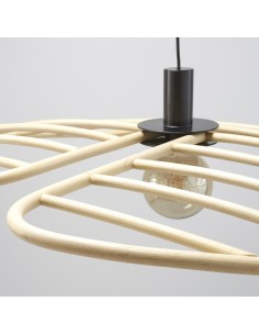Grande suspension en rotin NYMPHEA 2