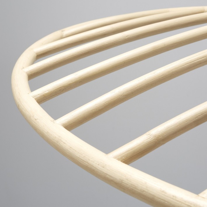 Grande suspension en rotin NYMPHEA détail de l'abat-jour