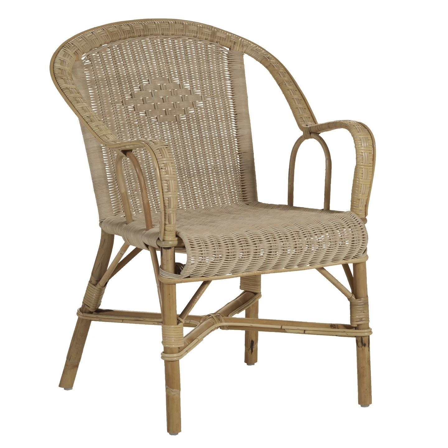Low rattan chair discount