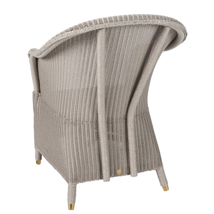 Fauteuil Lloyd Loom Sidonie cendre de chez KOK MAISON
