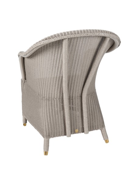 Lloyd Loom armchair Sidonie in Cendre color