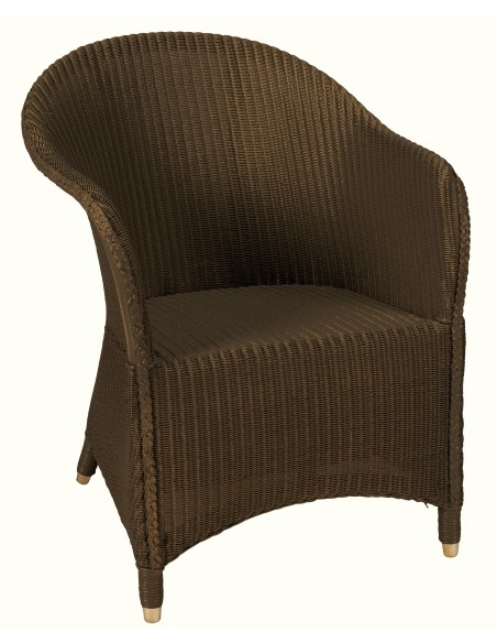 Fauteuil Lloyd Loom Sidonie cuivre de chez KOK MAISON