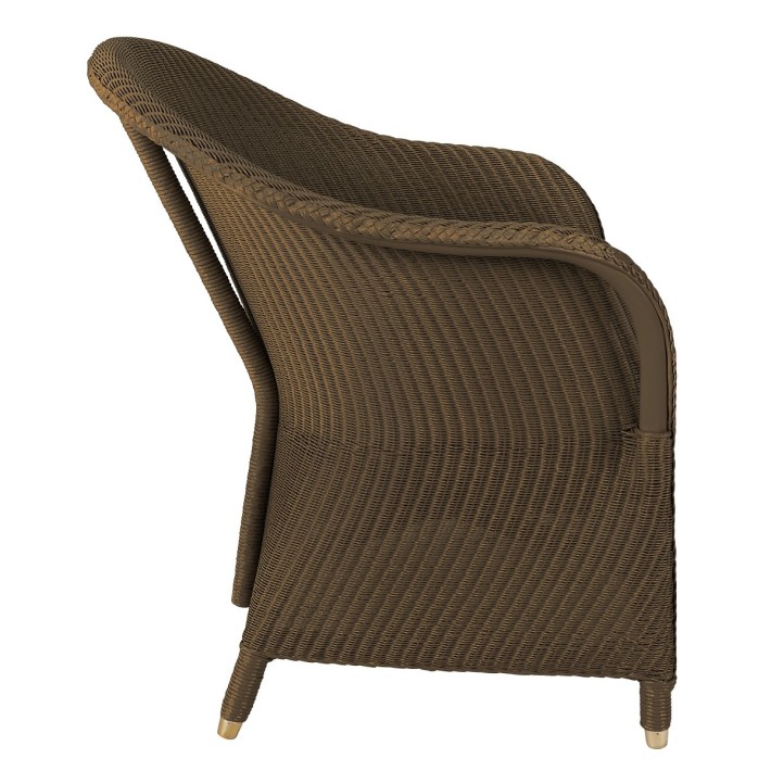 Fauteuil Lloyd Loom Sidonie cuivre de chez KOK MAISON