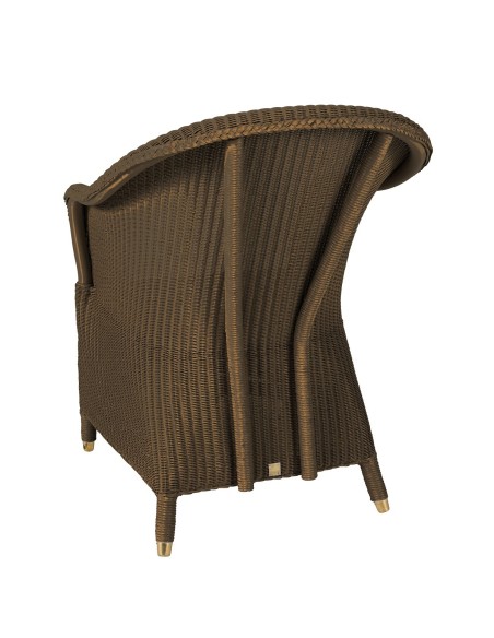 Lloyd Loom armchair Sidonie in Cuivre color