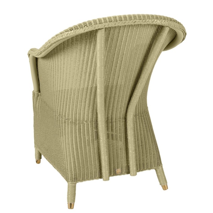 Fauteuil Lloyd Loom Sidonie jaune passé de chez KOK MAISON