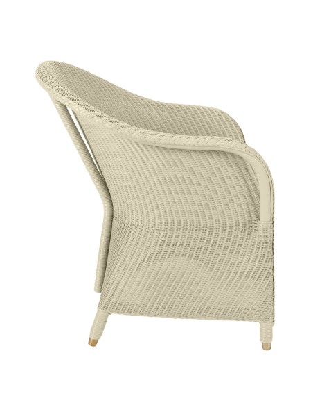Fauteuil Lloyd Loom Sidonie mastic de chez KOK MAISON