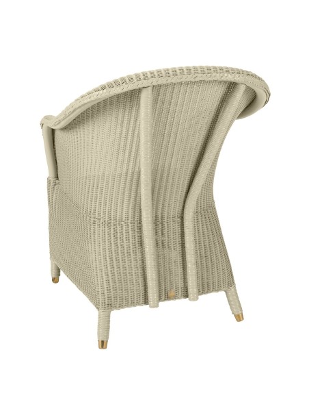 Lloyd Loom armchair Sidonie in Mastic color