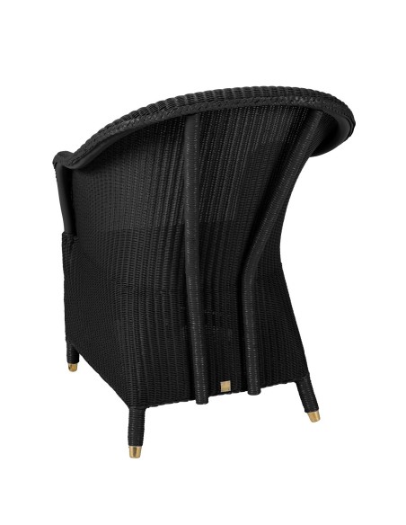Lloyd Loom armchair Sidonie in Noir color Lloyd Loom armchair Sidonie in Noir color
