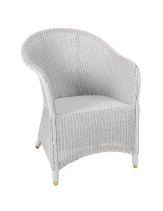 Fauteuil Lloyd Loom Sidonie blanc de chez KOK MAISON