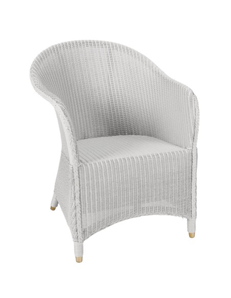 Lloyd Loom armchair Sidonie in Nuage color