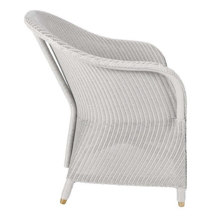 Lloyd Loom armchair Sidonie in Nuage color