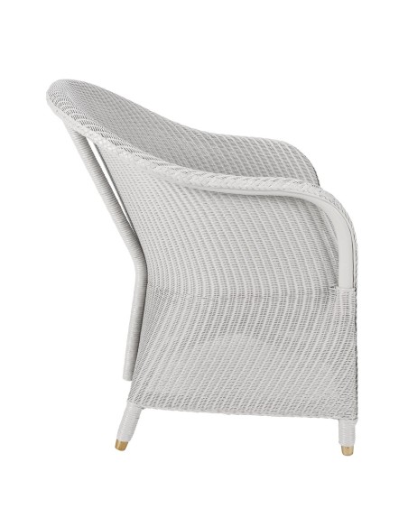 Lloyd Loom armchair Sidonie in Nuage color