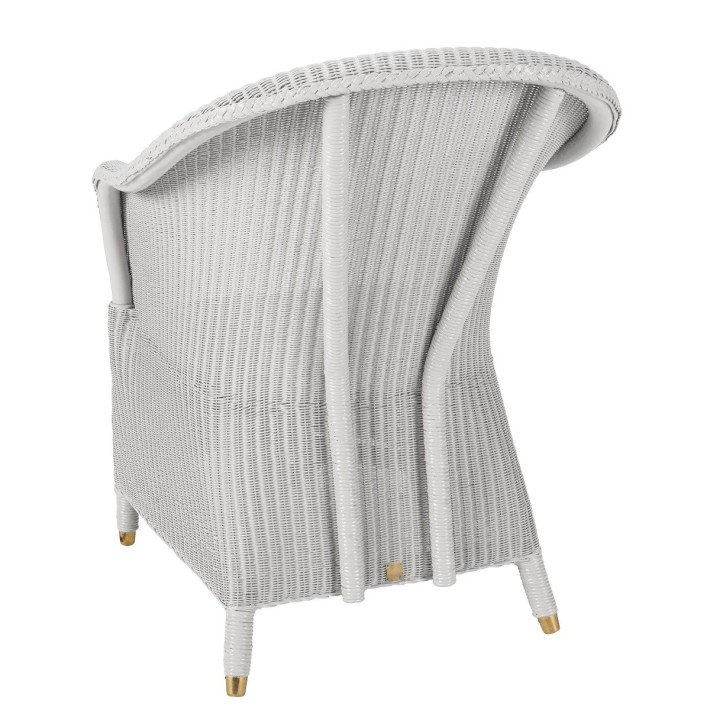 Lloyd Loom armchair Sidonie in Nuage color