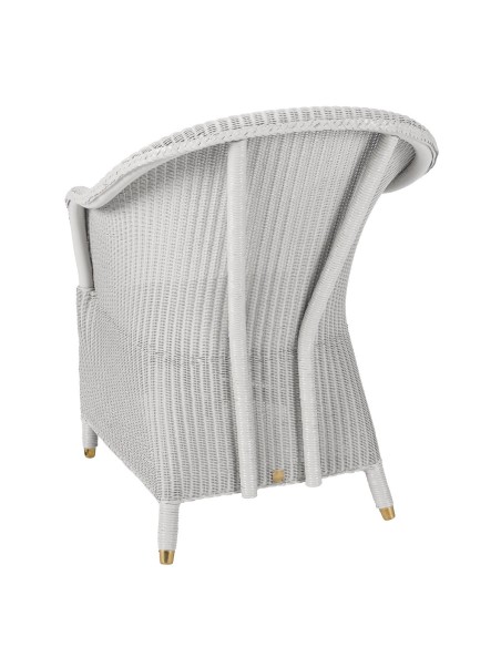 Lloyd Loom armchair Sidonie in Nuage color