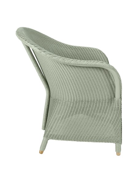 Fauteuil Lloyd Loom Sidonie pistache de chez KOK MAISON