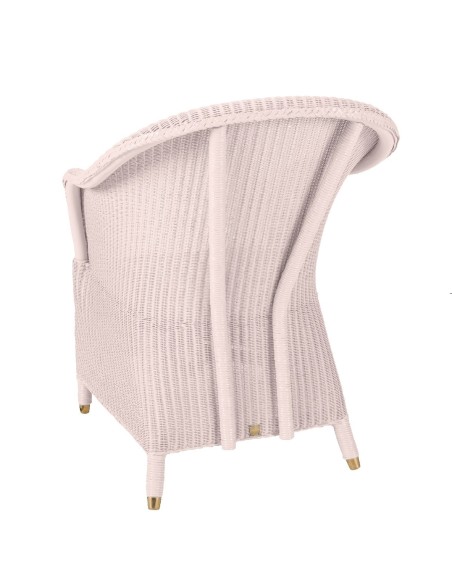 Fauteuil Lloyd Loom Sidonie rose tendre de chez KOK MAISON