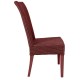 Lloyd Loom chair Josephine in Rouge Rubis color