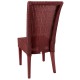 Lloyd Loom chair Josephine in Rouge Rubis color