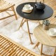Large and small Diabolo rattan coffee table