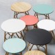 Coloured tops on Diabolo rattan coffee tables