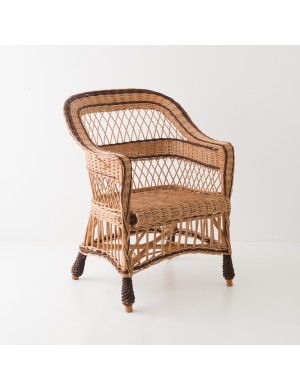 Wicker armchair Lora without cushion