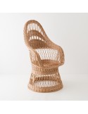 Firmin wicker armchair without cushion