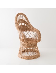 Firmin wicker armchair without cushion