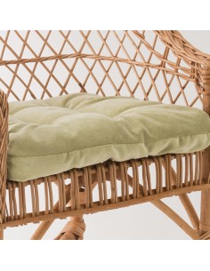 Antonin wicker armchair without cushion