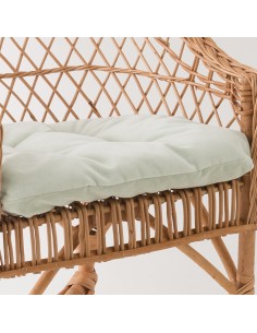 Antonin wicker armchair without cushion