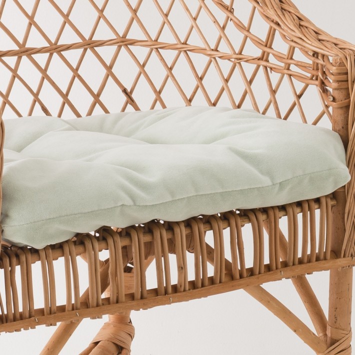 Antonin wicker armchair without cushion