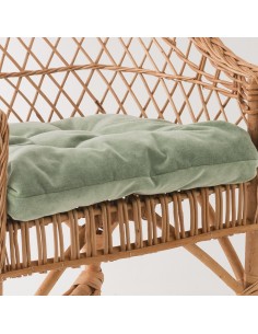 Antonin wicker armchair without cushion