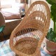 detail of the seat of Firmin wicker armchair