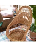 Firmin wicker armchair without cushion