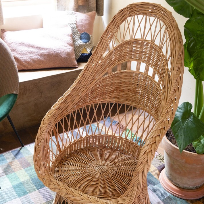 Firmin wicker armchair without cushion