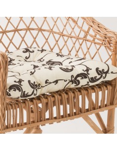 Antonin wicker armchair without cushion