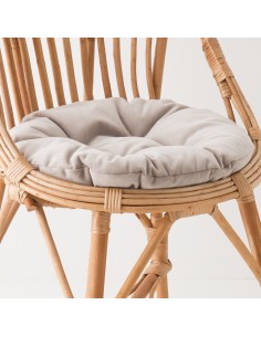 Antonin wicker armchair without cushion